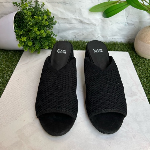 Eileen Fisher
Fave Stretch Fabric Block 2” Heel Sandals 
$175 size 8 New - Picture 16 of 16